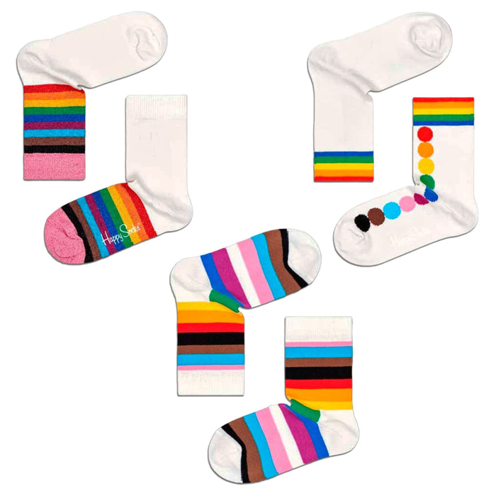 Calcetines 3-pack kids pride gift set