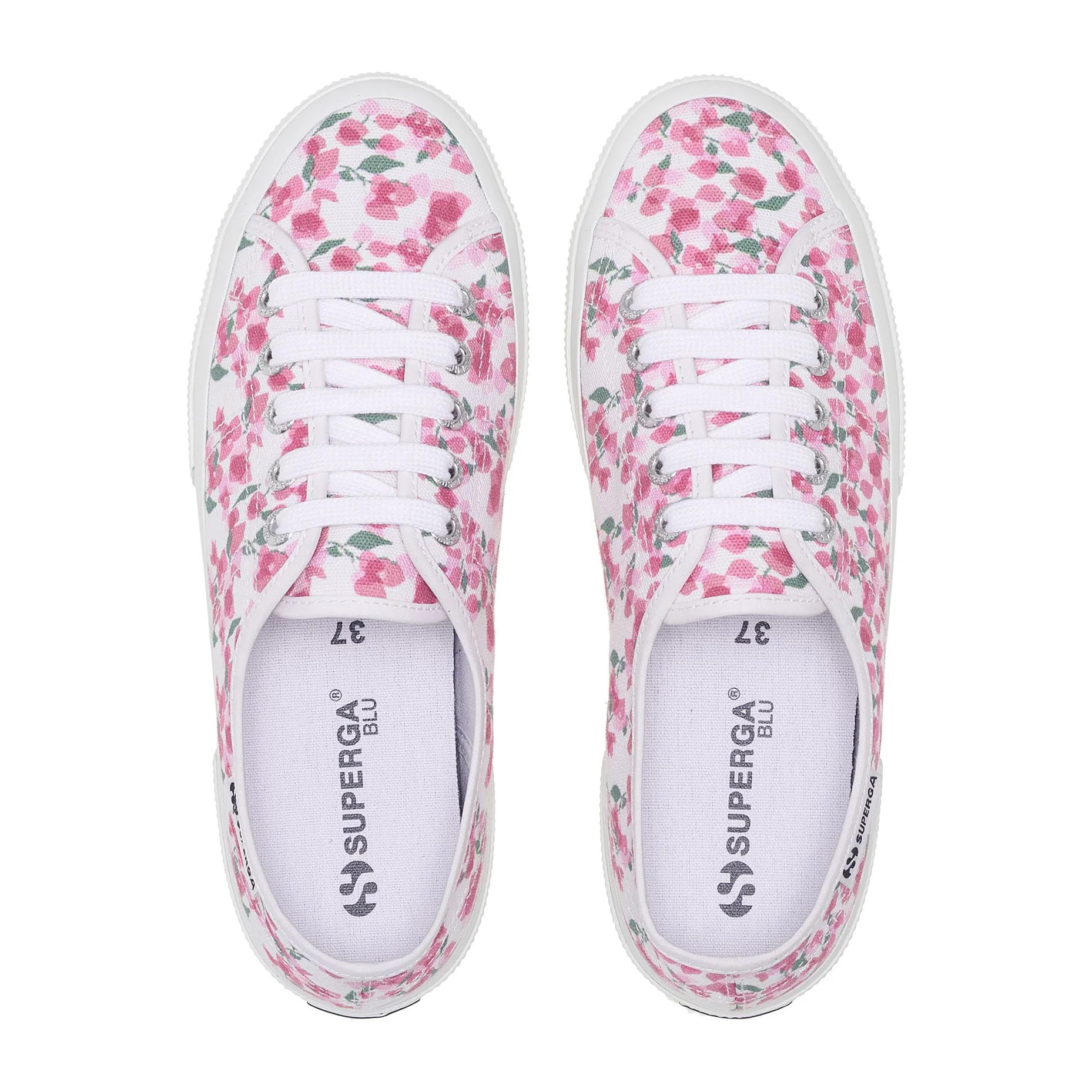 Superga - Donna Bianco - 3750 Bouganvillea Print Leggera
