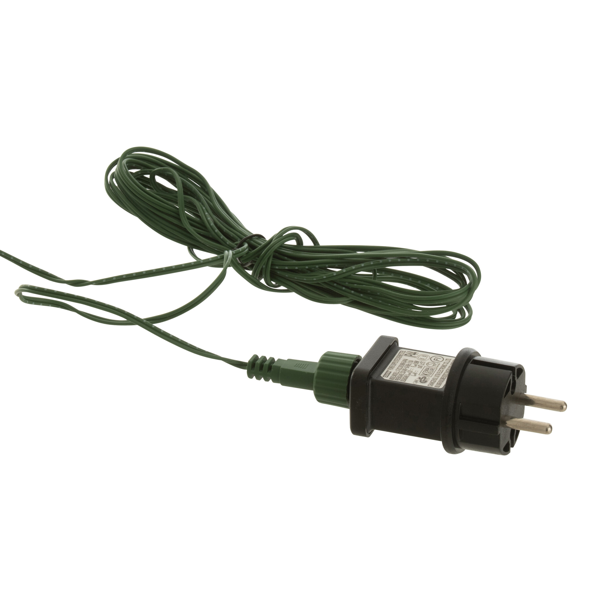 J-Line décoration couronne 20 LED - plastique - vert - large