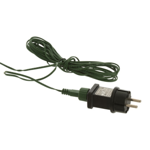 J-Line décoration couronne 20 LED - plastique - vert - large