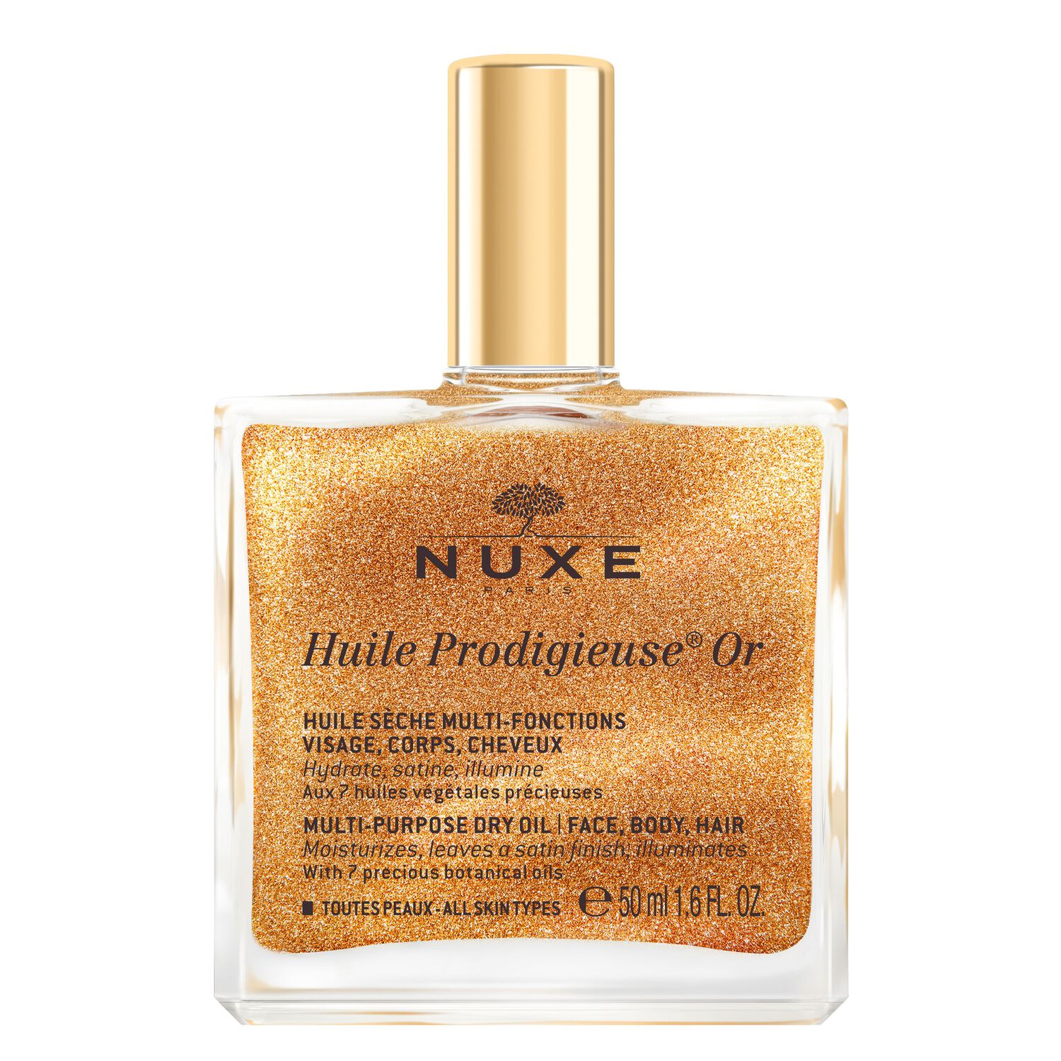 Huile Prodigieuse® Or  - Huile sèche multi-fonctions visage, corps, cheveux - Toutes peaux