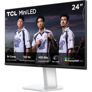 Ecran PC Gamer TCL 24G54 24" Full HD 100Hz VA MiniLED HDR 400 HDMI 2.1