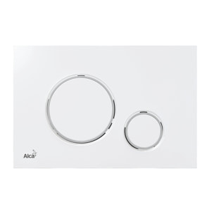 Pack WC bâti-autoportant + WC SAT sans bride fixations invisibles + Abattant softclose + Plaque blanche (SMART-SATrimless-9)