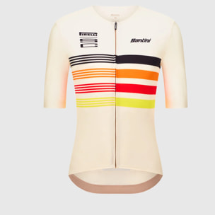 Santini X Pirelli Sport Club Tape Jersey - Bianco