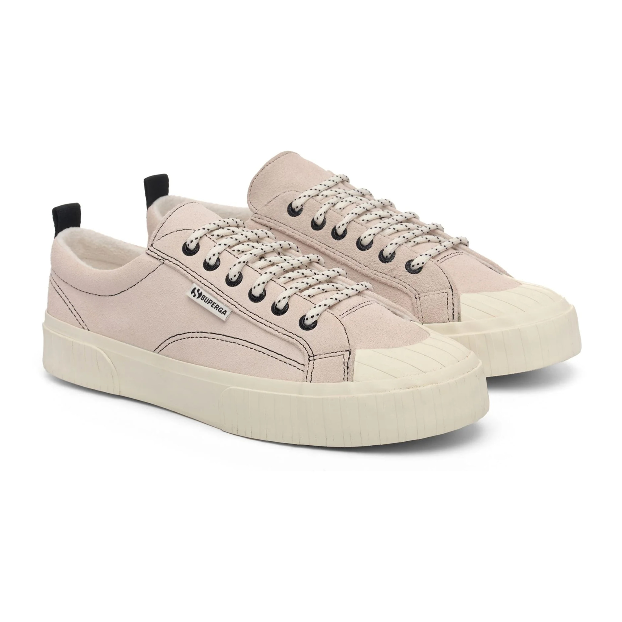Superga - Sneakers Uomo Donna Bianco - 2630 STRIPE SUEDE CONTRAST STITCHING