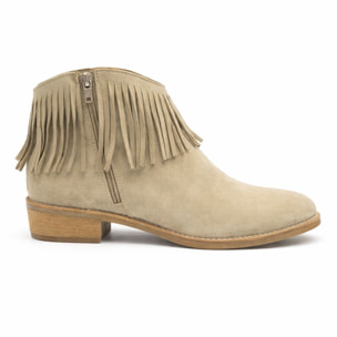 Stivaletti frange - tacco 3,5 cm