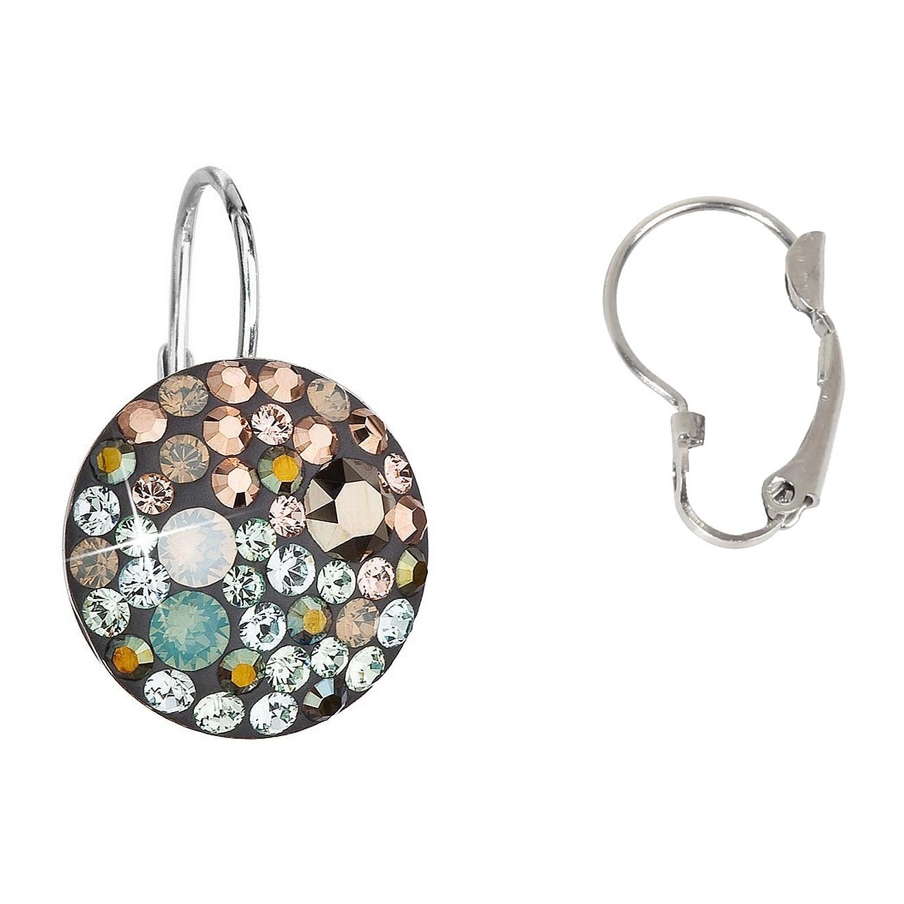 Pendientes Round Brillantin adornado con cristales de Swarovski