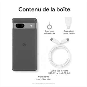 Smartphone GOOGLE Pixel 7a Charbon 5G