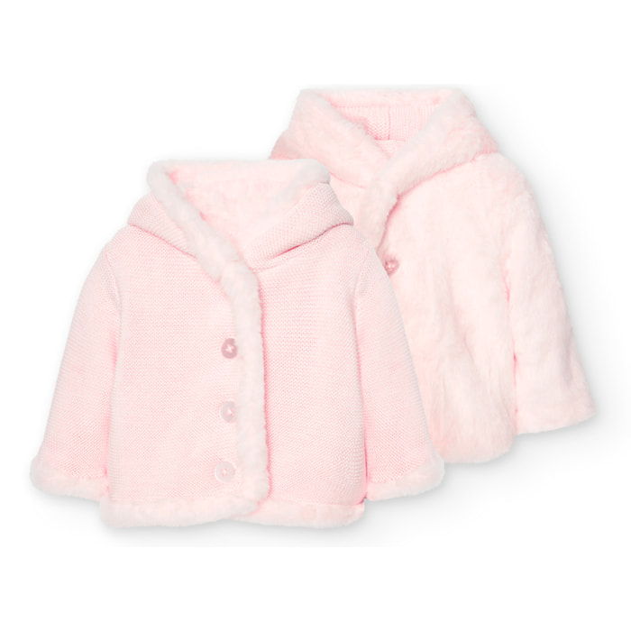 Chaqueta reversible de bebé niña -BCI