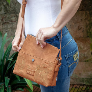 Bolso Bandolera Mujer Sint/Pu Lois Redwood Camel