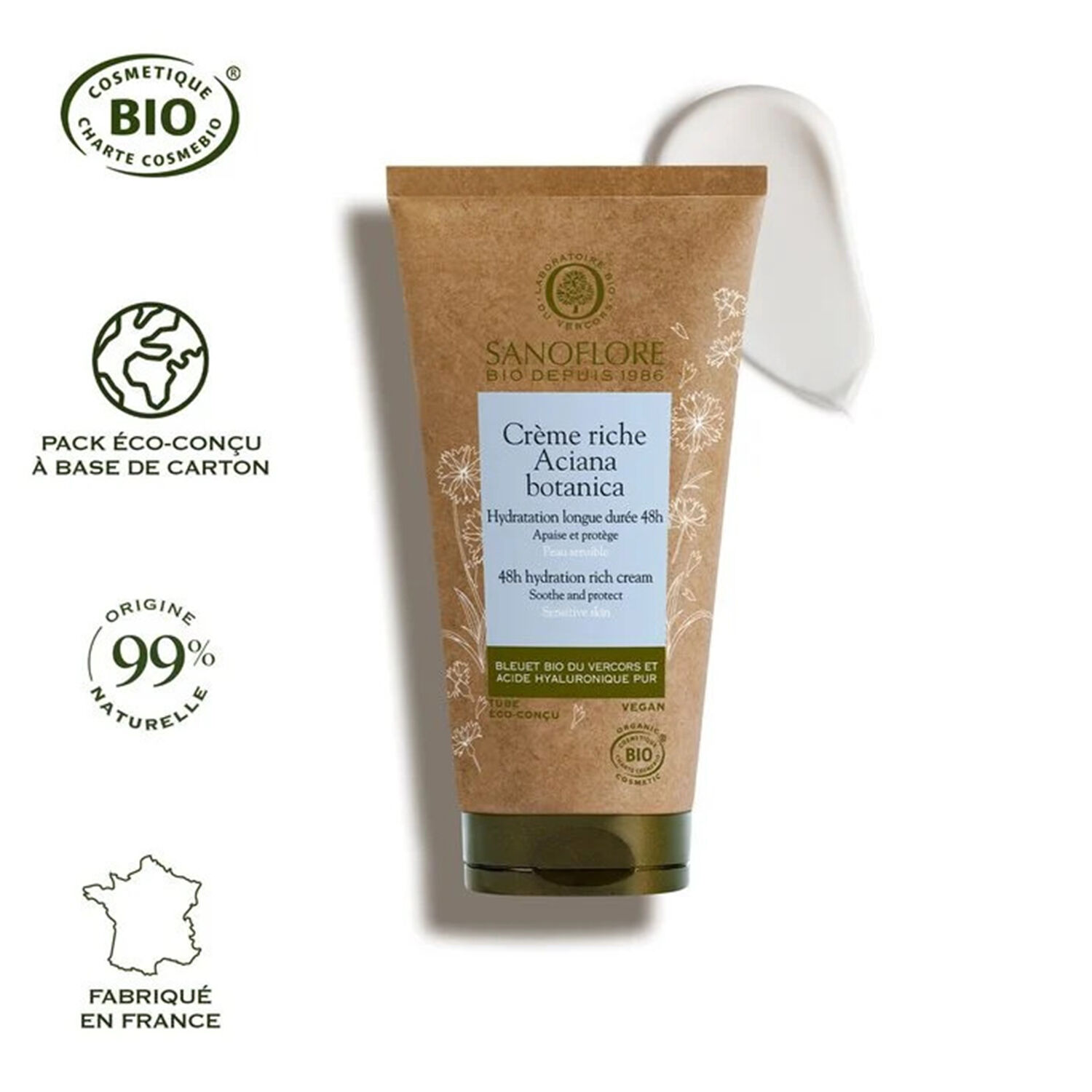 Crème Riche Aciana Botanica - Soin Intensif Riche 50 ml