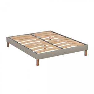 Sommier en Kit Lino 2 places | Beige