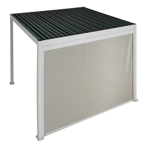 Store pour Pergola bioclimatique Evora pour Evora 6x3,6 m argile