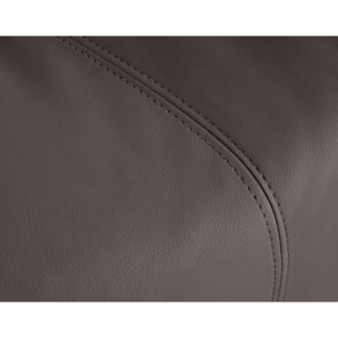 Armand - fauteuil relax électrique en simili - Marron