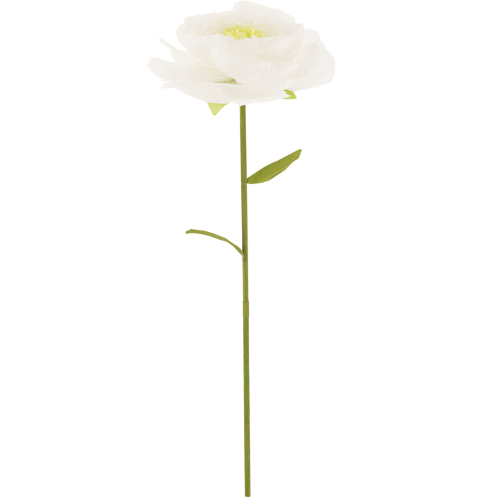 J-Line fleur artificielle - papier - blanc - large