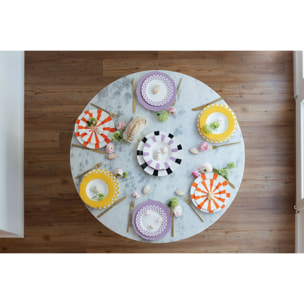 Assiettes Harlequin 27cm oranges set de 6 Kare Design