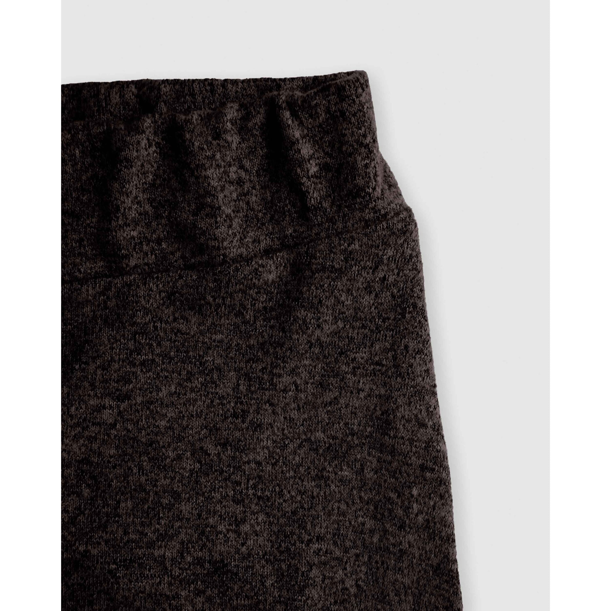Falda midi viscosa evasé angorina gris marengo