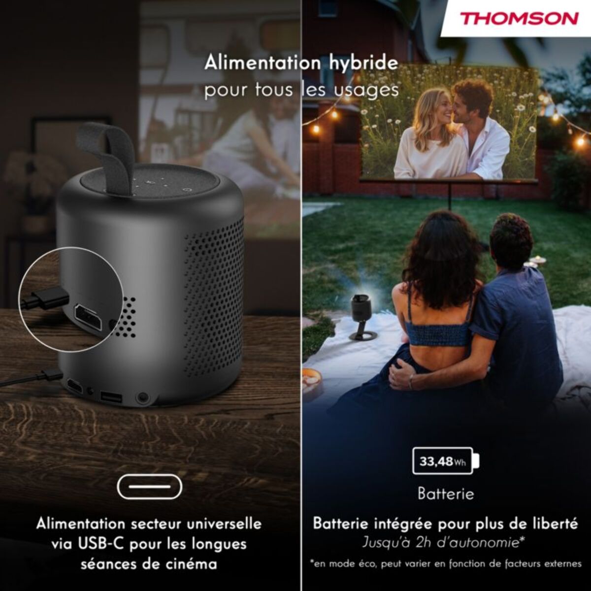 Vidéoprojecteur portable THOMSON VEGA PG35B