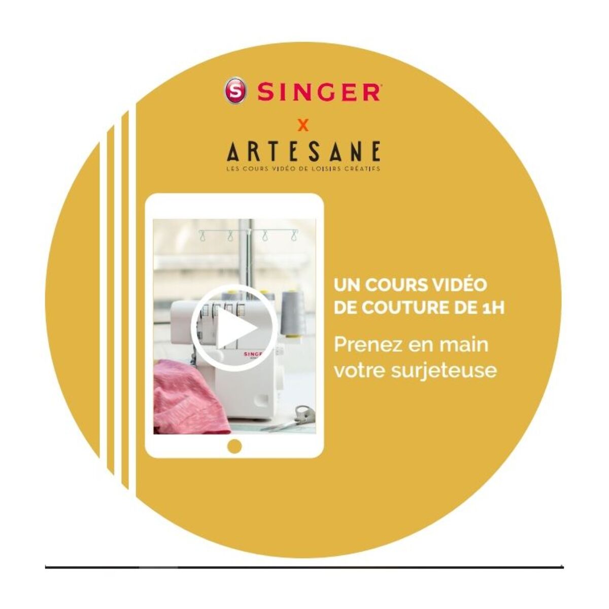 Surjeteuse SINGER 14SH644 + Artesane + Sac de transport