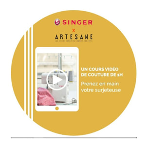 Surjeteuse SINGER 14SH644 + Artesane + Sac de transport