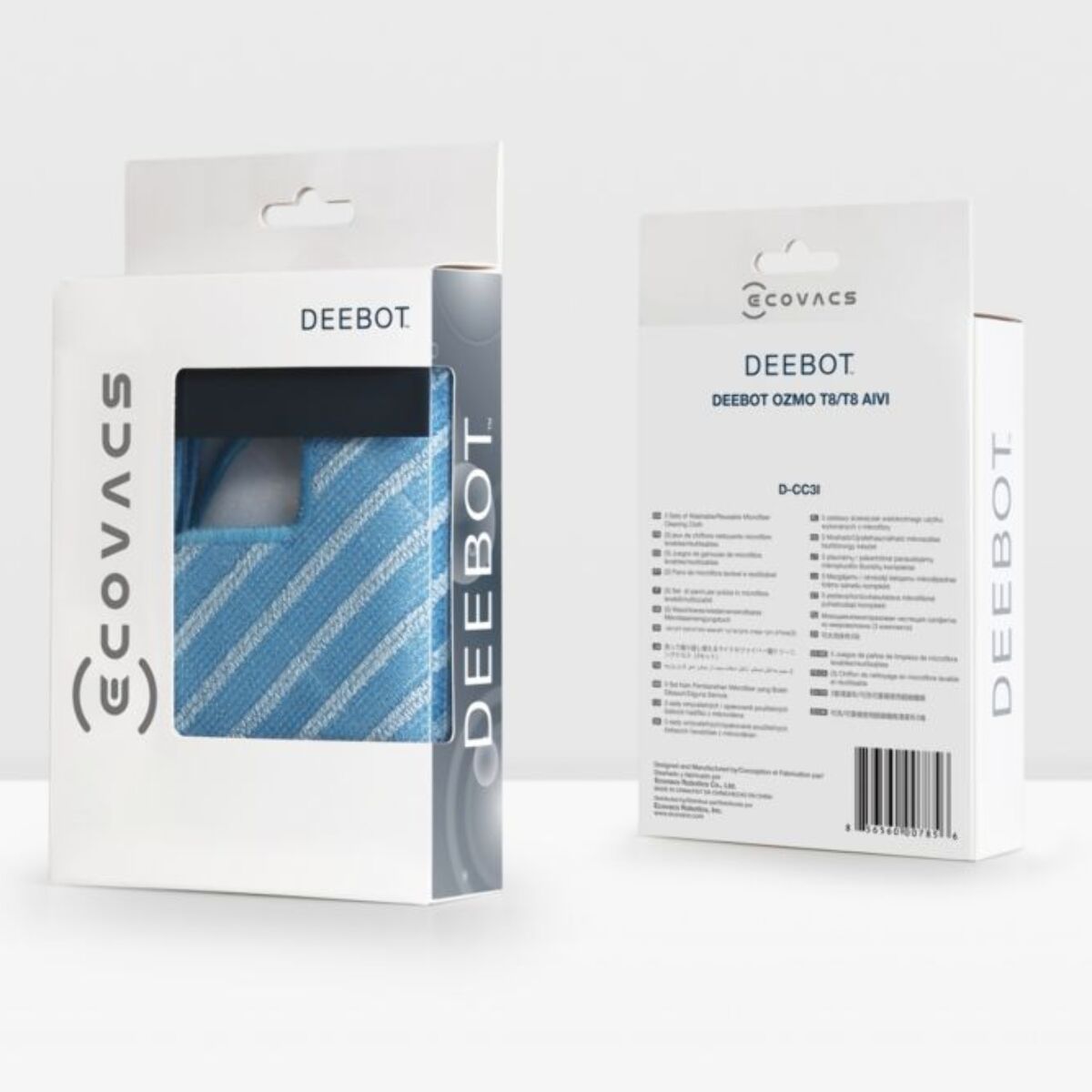 Lingettes et serpillères ECOVACS Lavage microfibre réutilisable D-CC3I robot Deebot T8 N8