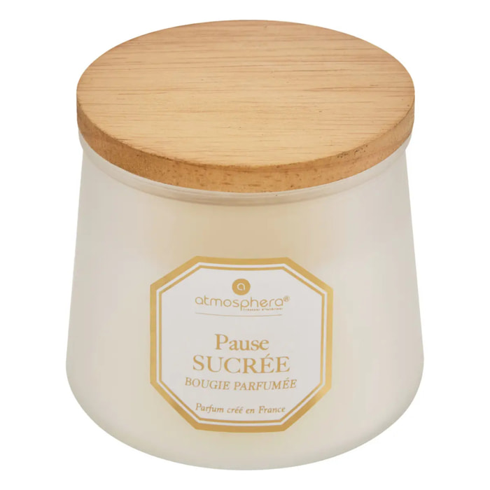 Bougie parfumée Elisa praline rose - caramel transparent 200g