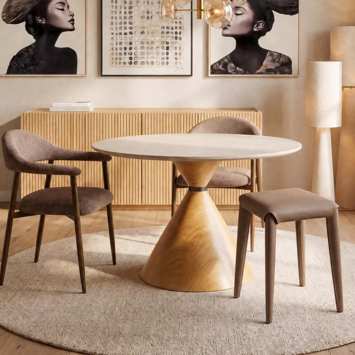 Tabouret Monza marron foncé Kare Design
