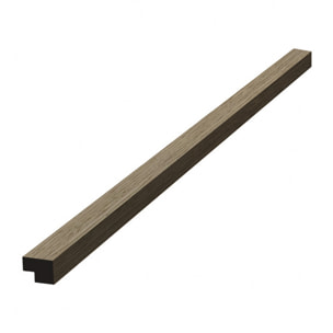 Barre d'extrémité MDF 120 cm pour panneaux acoustiques intérieurs SATAKUPANNON612, décor noyer (SATAKUPANWATKL12)