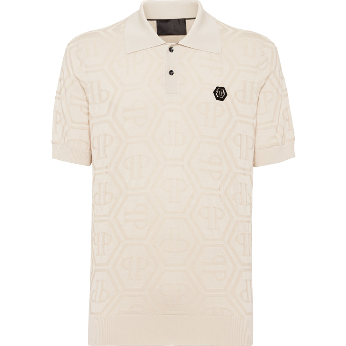 PHILIPP PLEIN Pullover Polo-Neck MONOGRAM