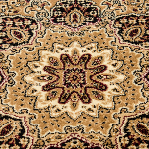 MARRAKESH - Tapis classique à motif persan beige - MAR0207BEI