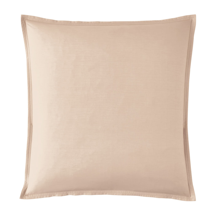 Taie d'oreiller unie en percale de coton, PREMIÈRE, Rose Ballerine