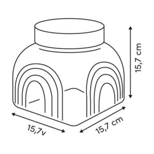 Bocal verre Arche 2,4L