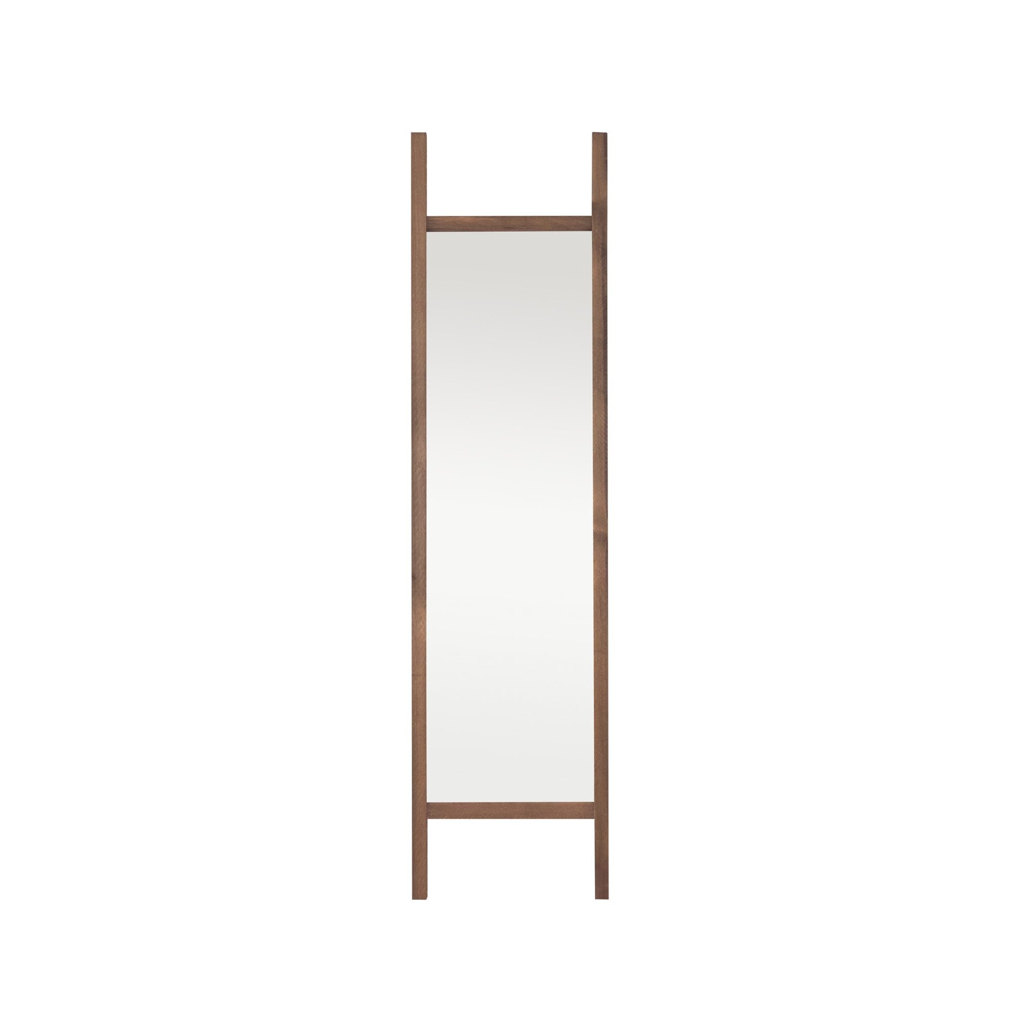 Miroir effet bois massif chêne foncé 45x180cm Hauteur: 180 Longueur: 45 Largeur: 3.5