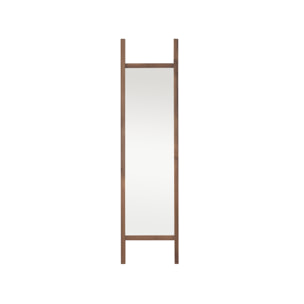 Miroir effet bois massif chêne foncé 45x180cm Hauteur: 180 Longueur: 45 Largeur: 3.5