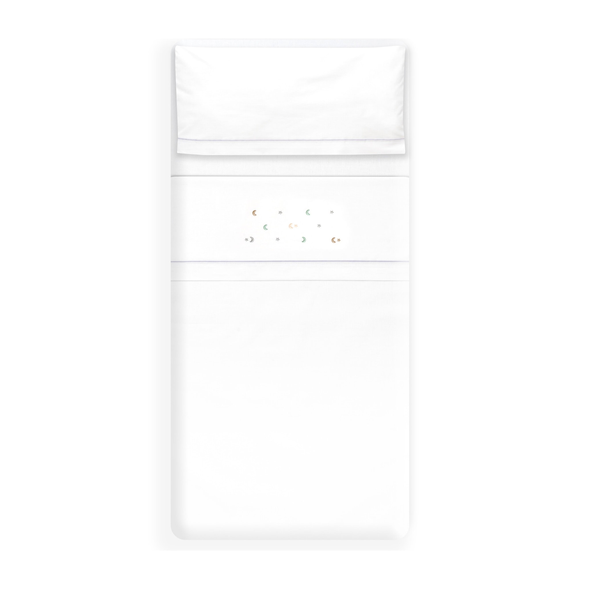 Triptico Minicuna Estrella Luna Multicolor Bco/Gris