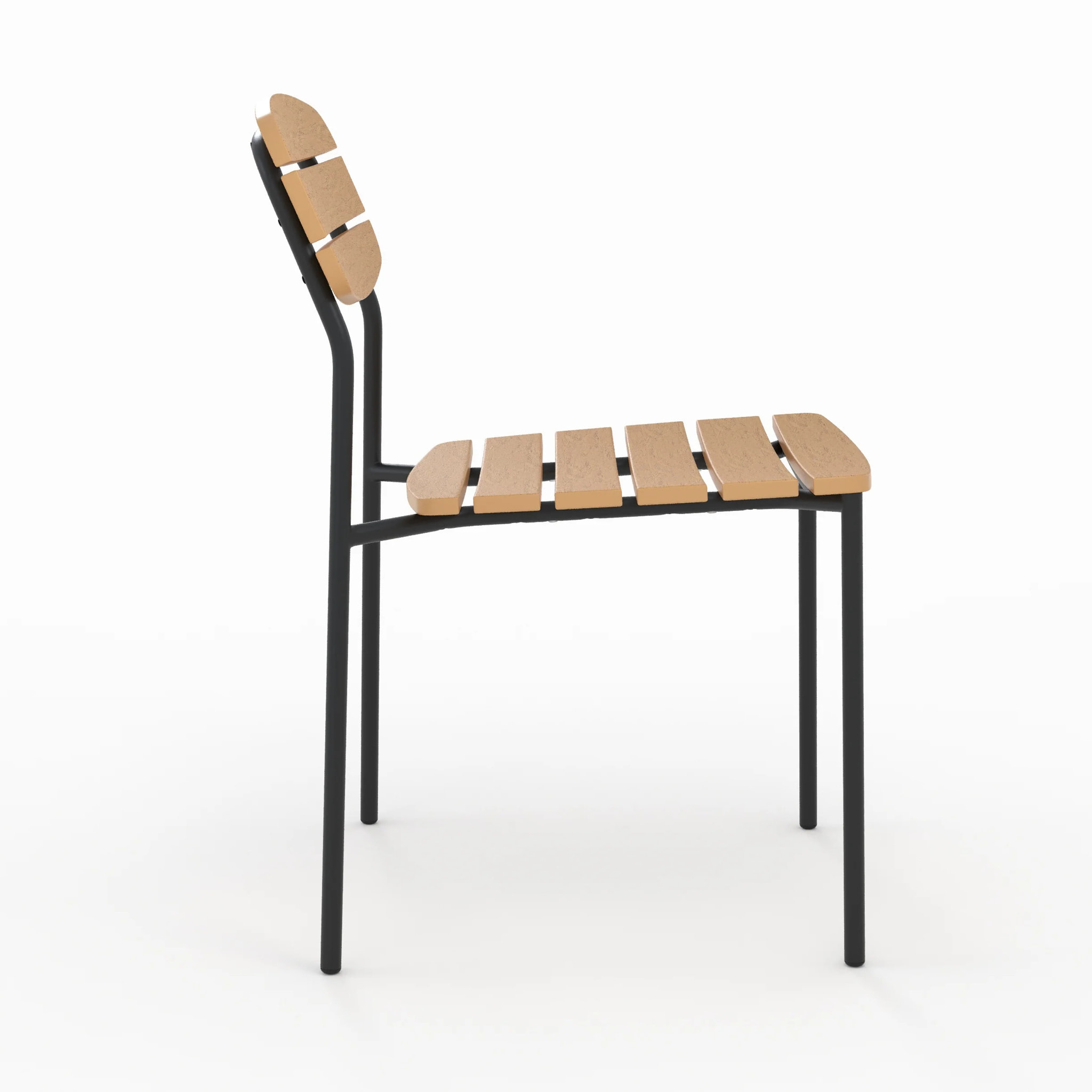 Lot de 2 chaises de jardin en résine synthétique - Taya