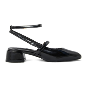 Slingback Donna colore Nero-Altezza tacco:4cm