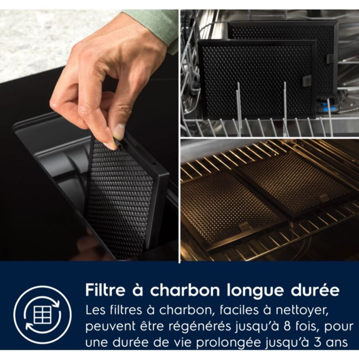 Plaque induction aspirante ELECTROLUX KCC73443 - Hotte intégrée et Zone Bridge