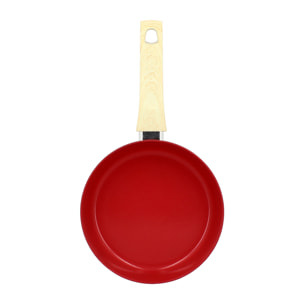 Poêle en revêtement céramique 20cm rouge - tous feux COLORAMA