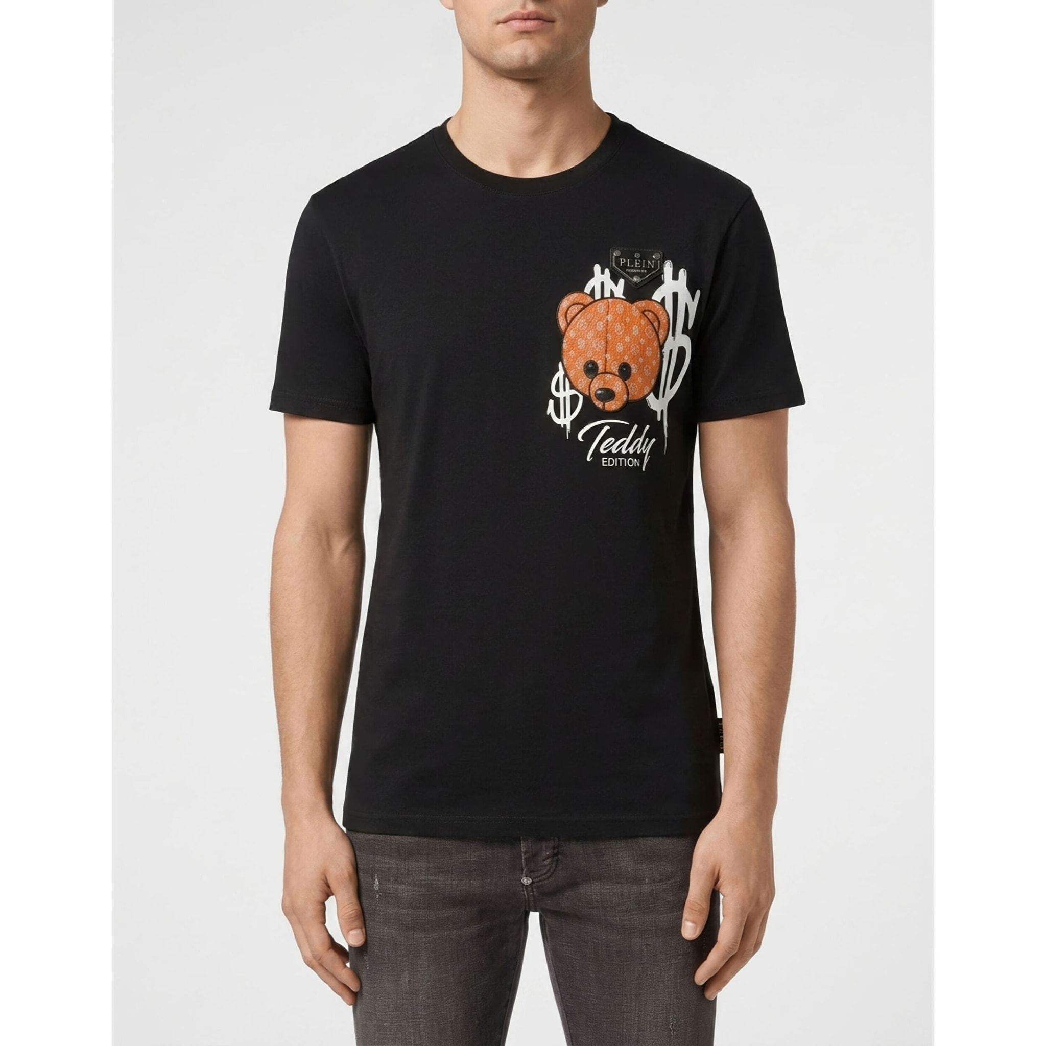 PHILIPP PLEIN Camiseta de cuello redondo y manga corta TEDDY