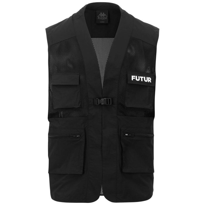Kappa - Giacche Uomo Donna Nero - Raver Kff
