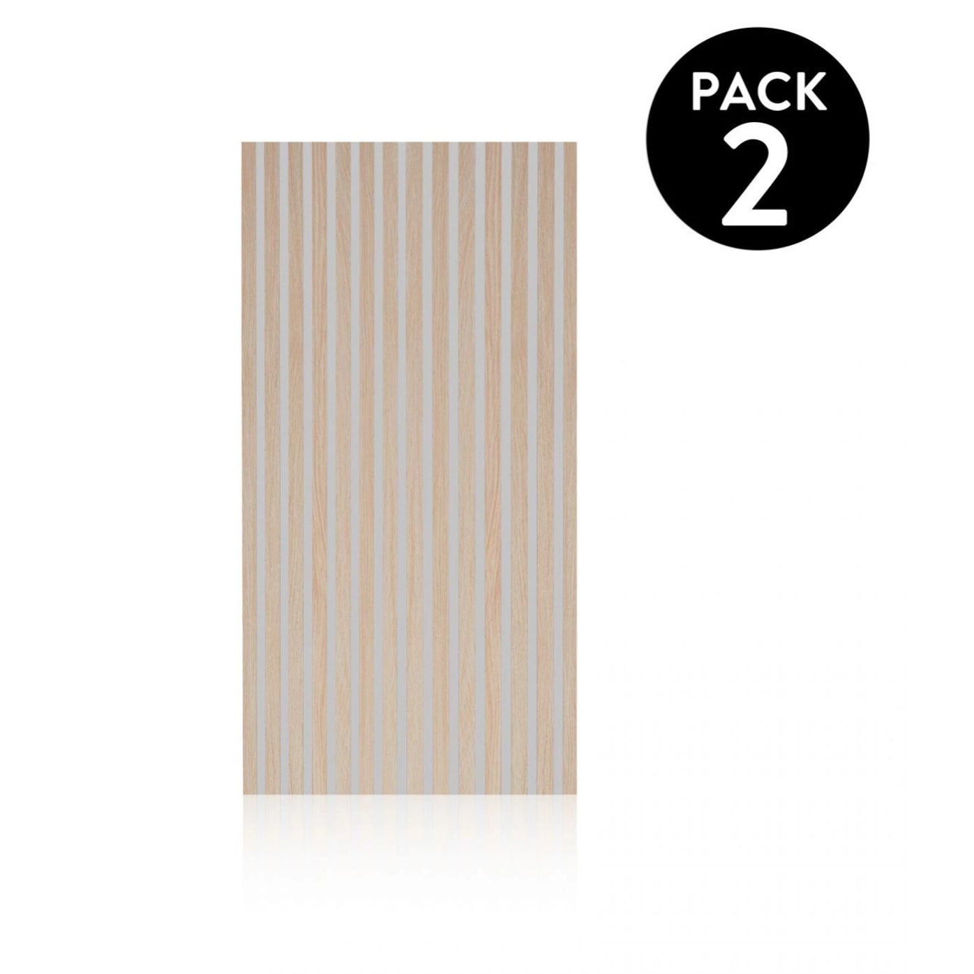 Pack 2 paneles acústicos Noiseless 120 Gris - Roble