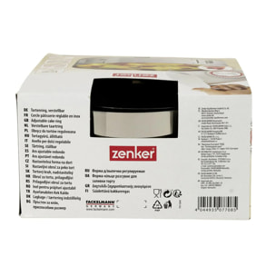 Lot de 2 cercles à pâtisserie 15/30 cm en inox Zenker Smart Pastry