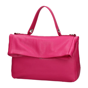 Borsa a spalla convertibile in zaino da donna In Vera pelle Made in Italy 34x21x12 cm