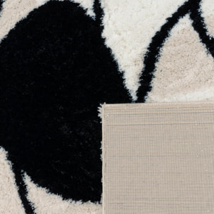 Tapis shaggy tissé motif géométrique MINE