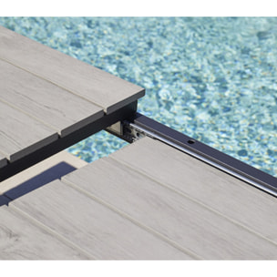 Ensemble table et chaises de jardin  - Gris Perle - CAVALAIRANA