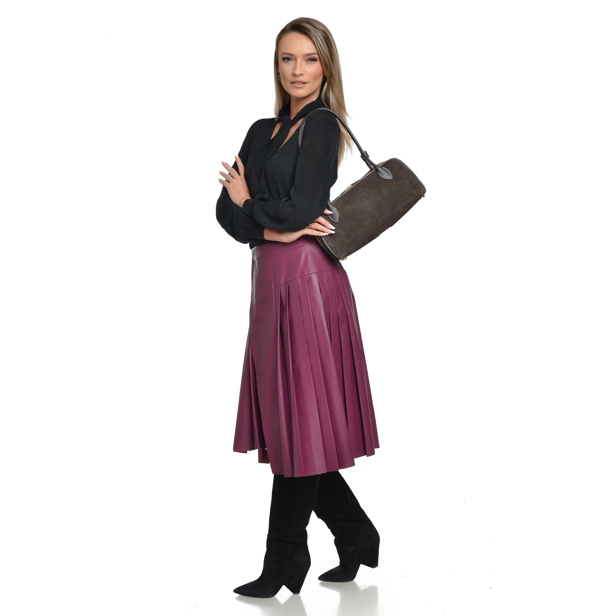 Borsa a mano Anna Luchini Marrone