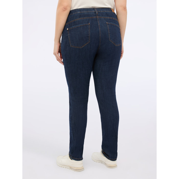 Fiorella Rubino - Jeans skinny lavaggio dark blue - Blu