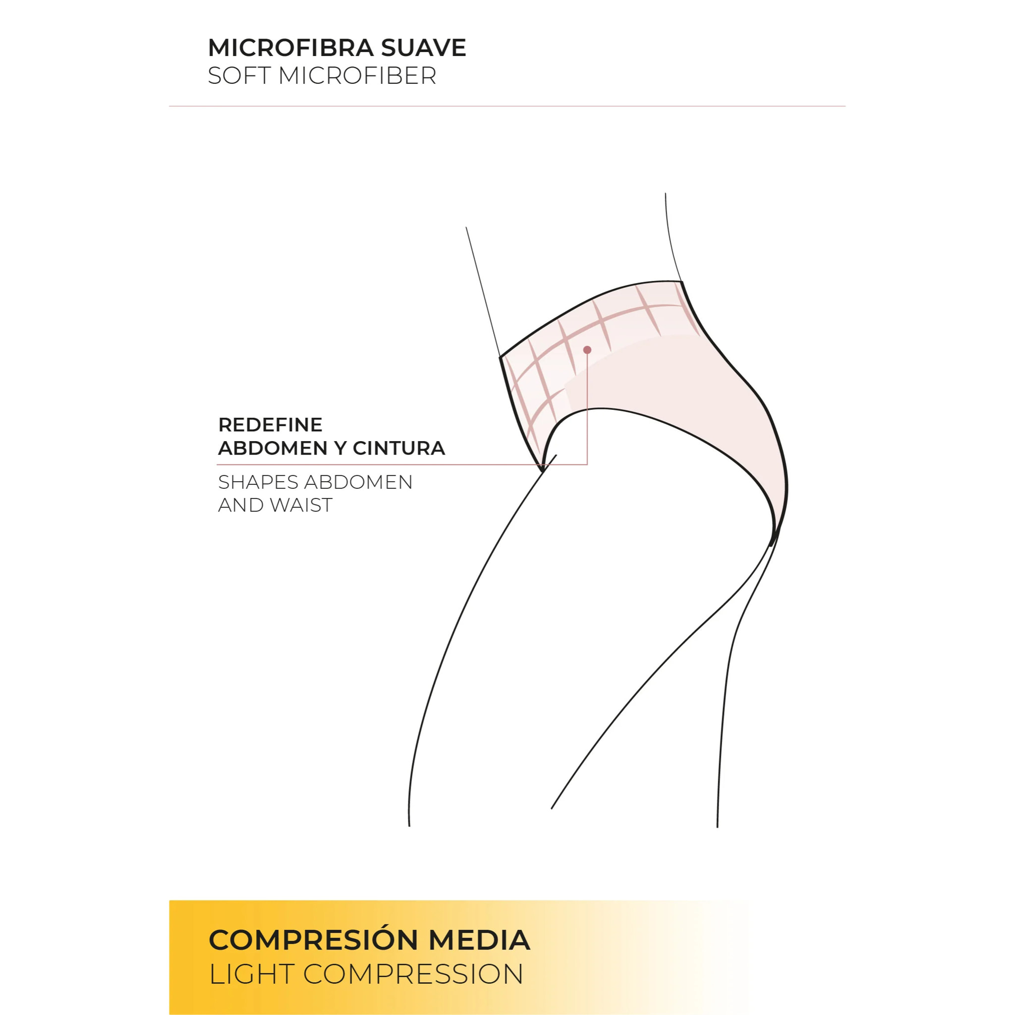 Mutandina riducente a compressione media beige