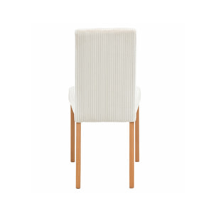 Gemma - lot de 2 chaises - en velours côtelé - Beige